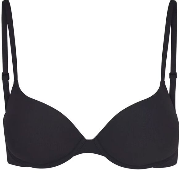 SKIMS Fits Everybody Push-up Bra 32B Black NWT IN PACKAGE - Picture 3 of 6